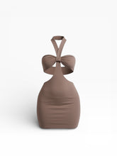 Load image into Gallery viewer, Lattè Cutout Mini Dress
