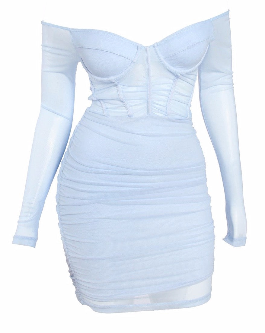 Off Shoulder Mini Dress – Muse Market Co